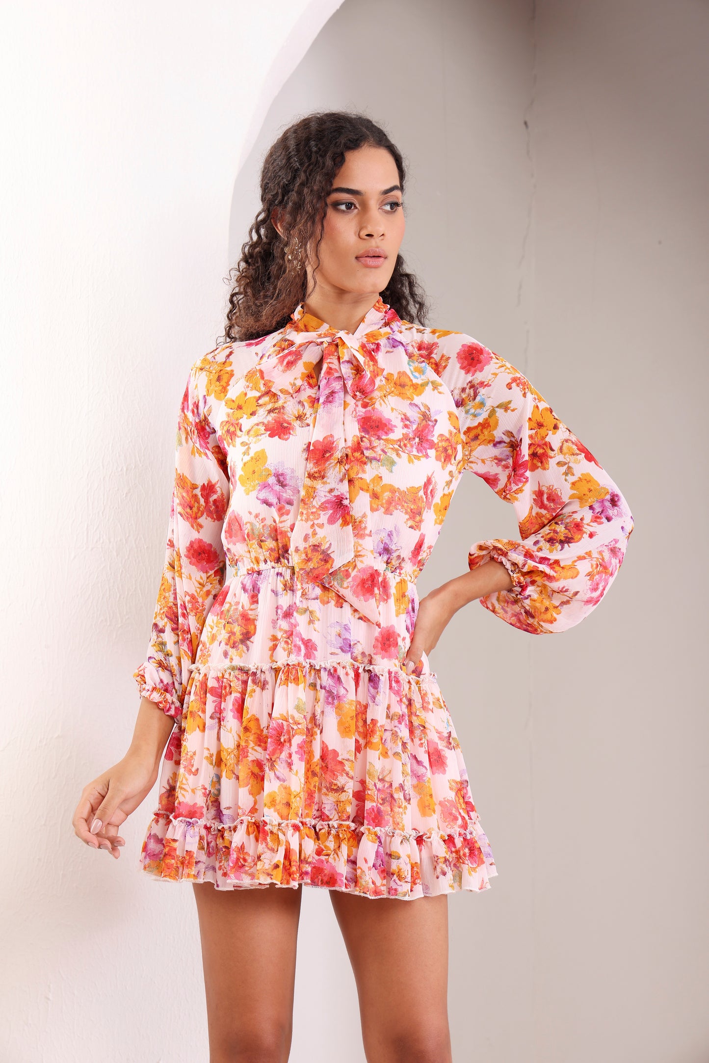 Petal Pop Spring Fling Bow-Tie Dress