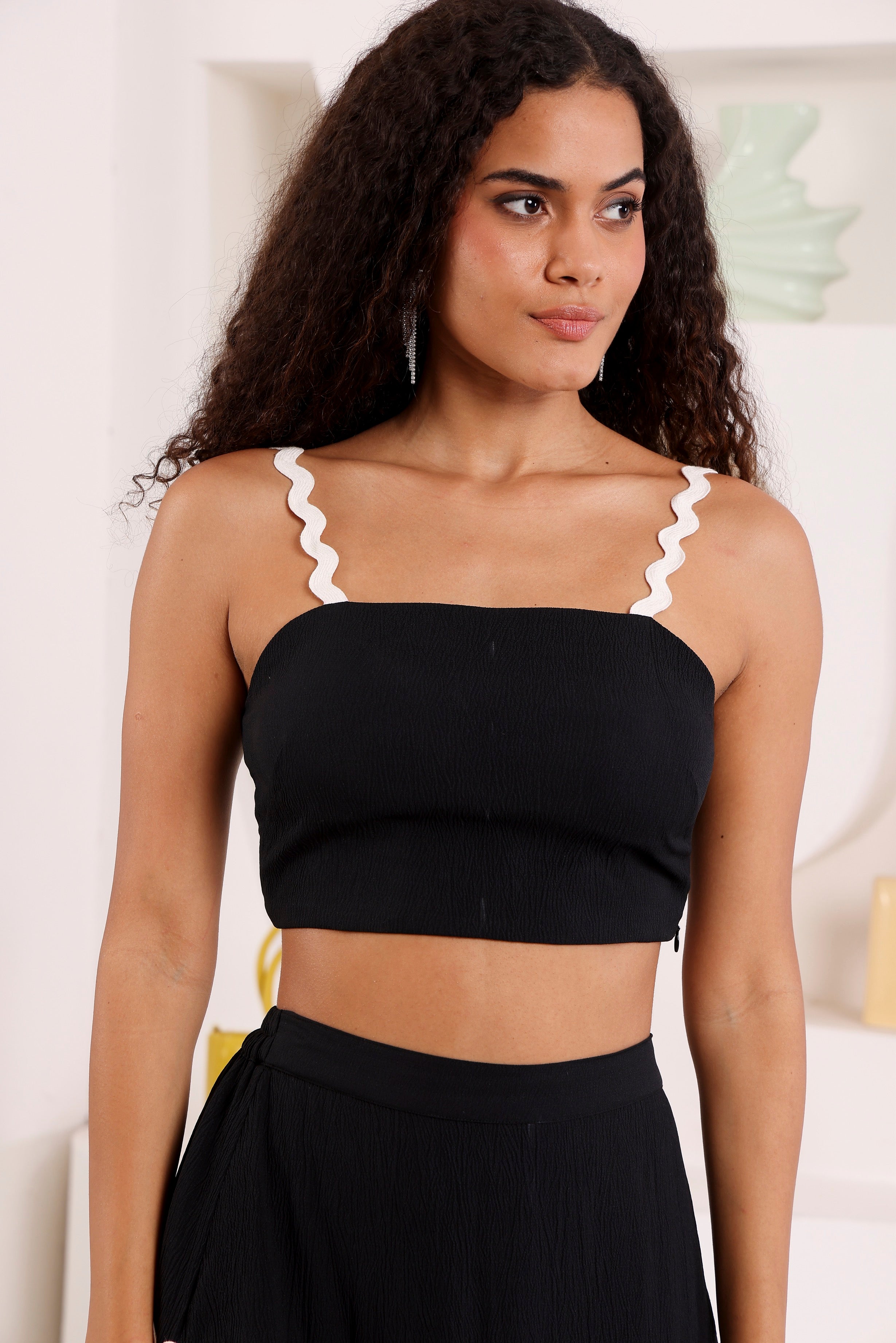 Midnight Waves crop Top