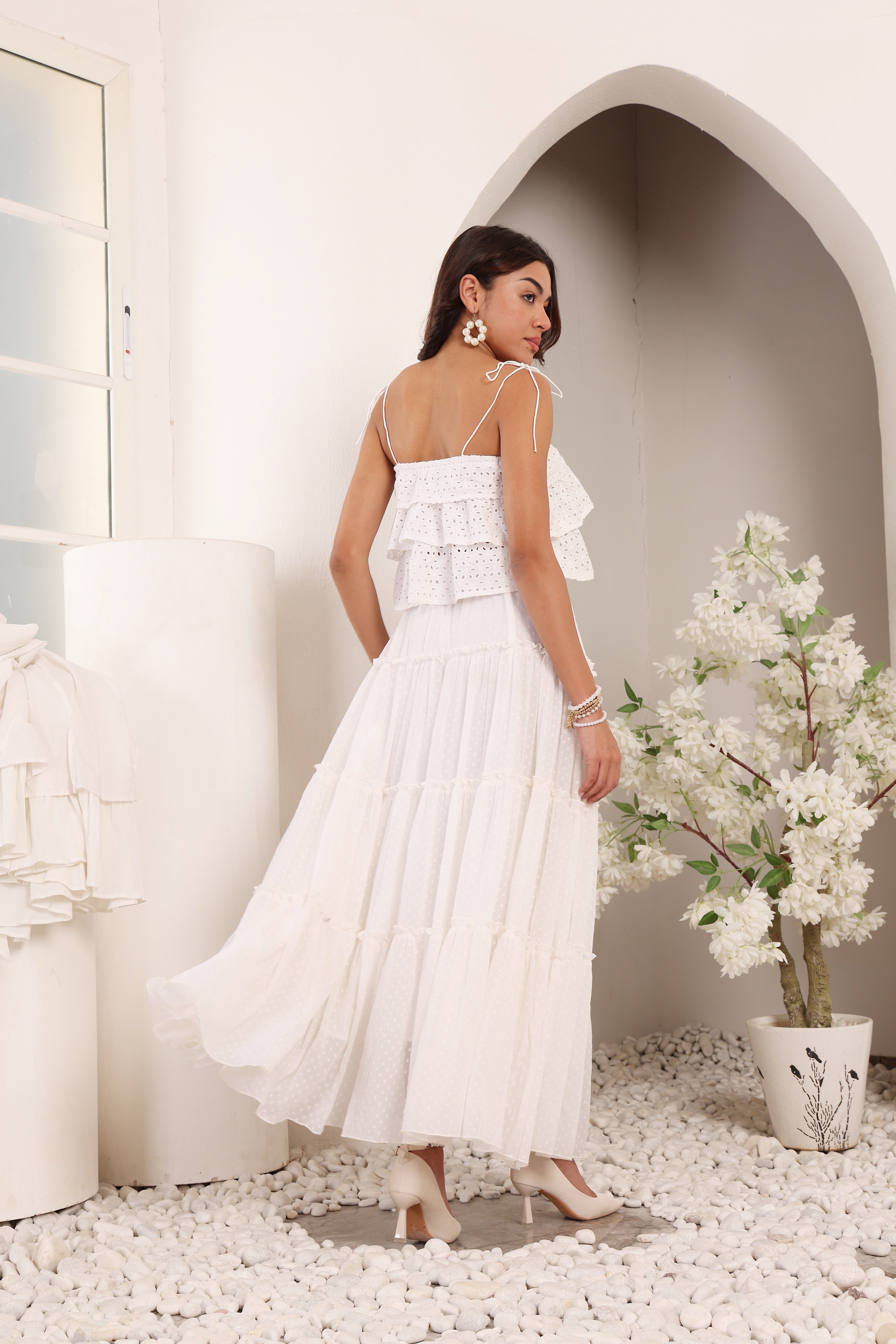 tiered skirt