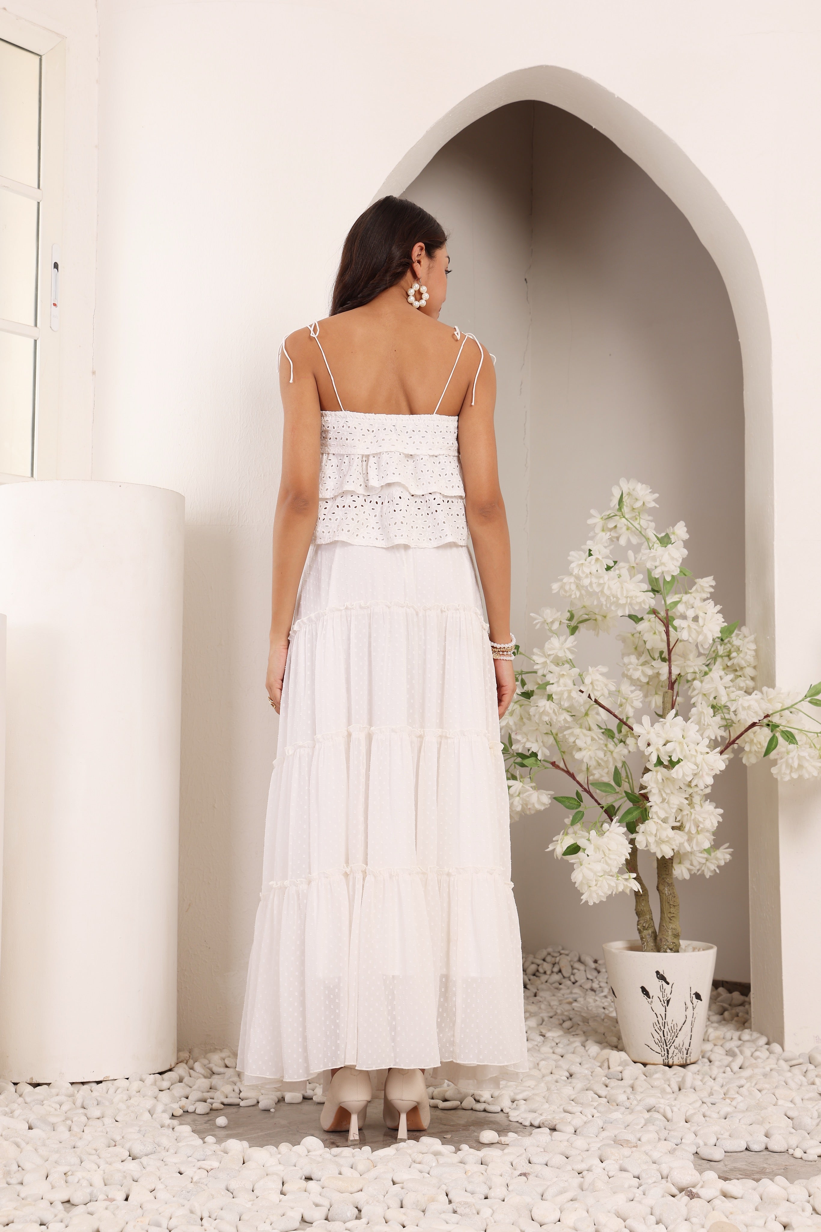 tiered skirt