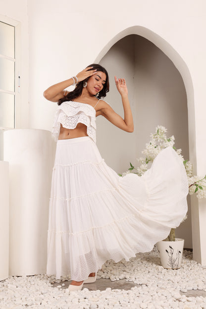 tiered skirt