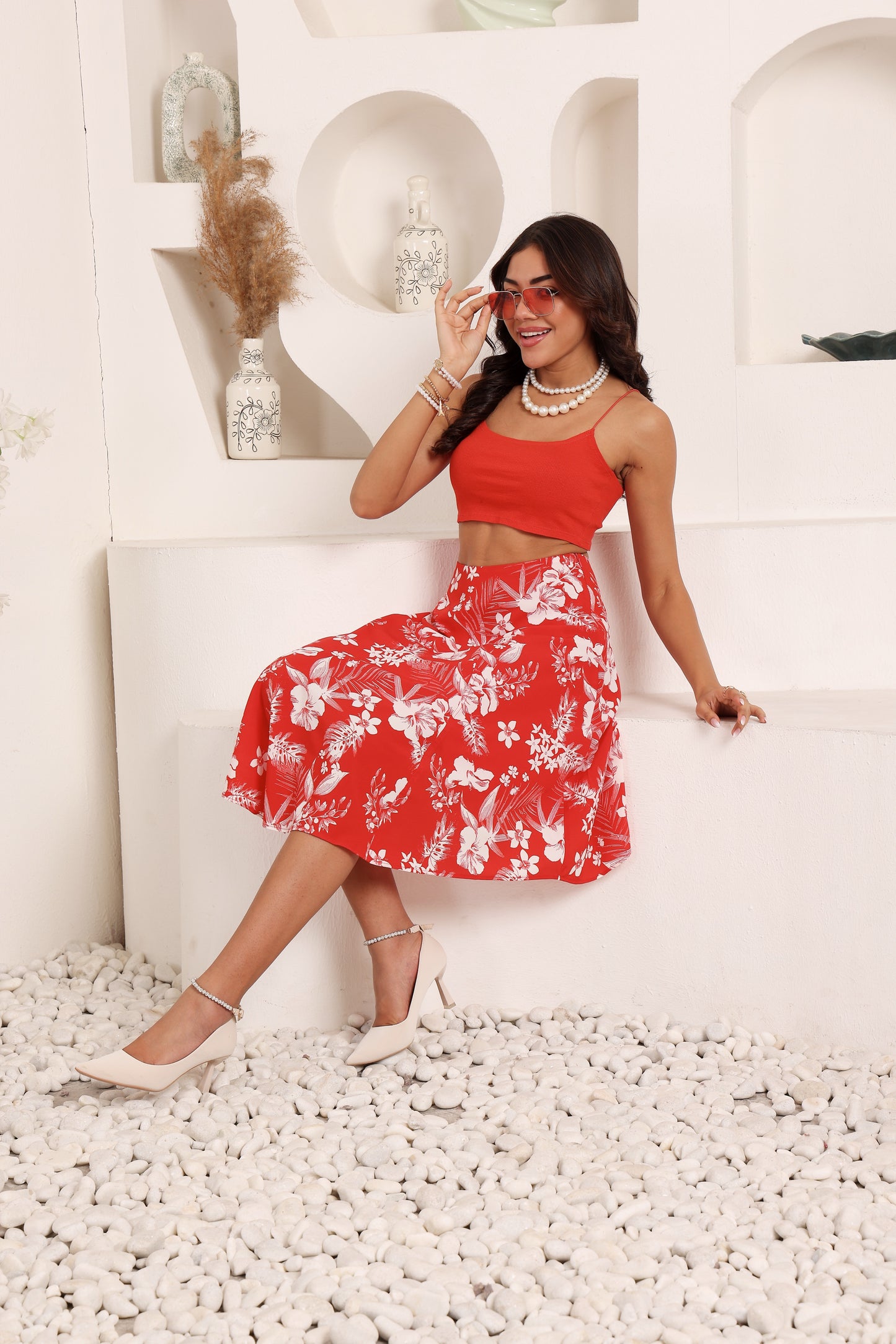 rose blossom skirt